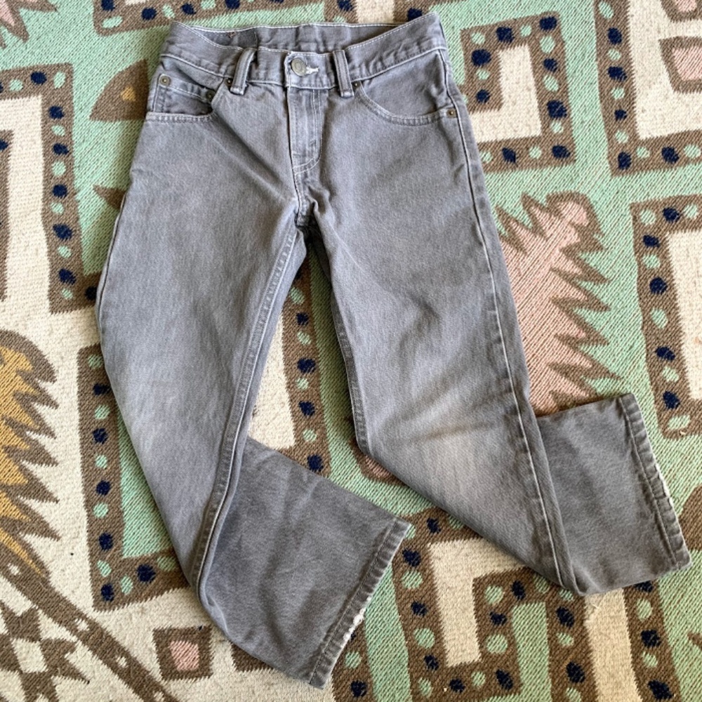 Levi's 505 Fit Light Gray Denim Jeans 8